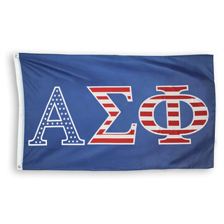 Alpha Sigma Phi Stars and Stripes Flag
