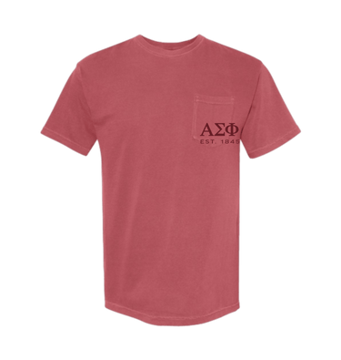 Crimson Printed Premium T-Shirt Front