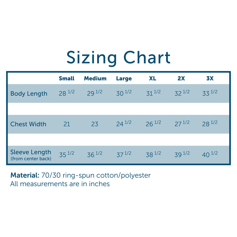 Comfort Colors Size Chart